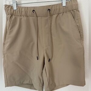 Men’s Khaki Drawstring Shorts
